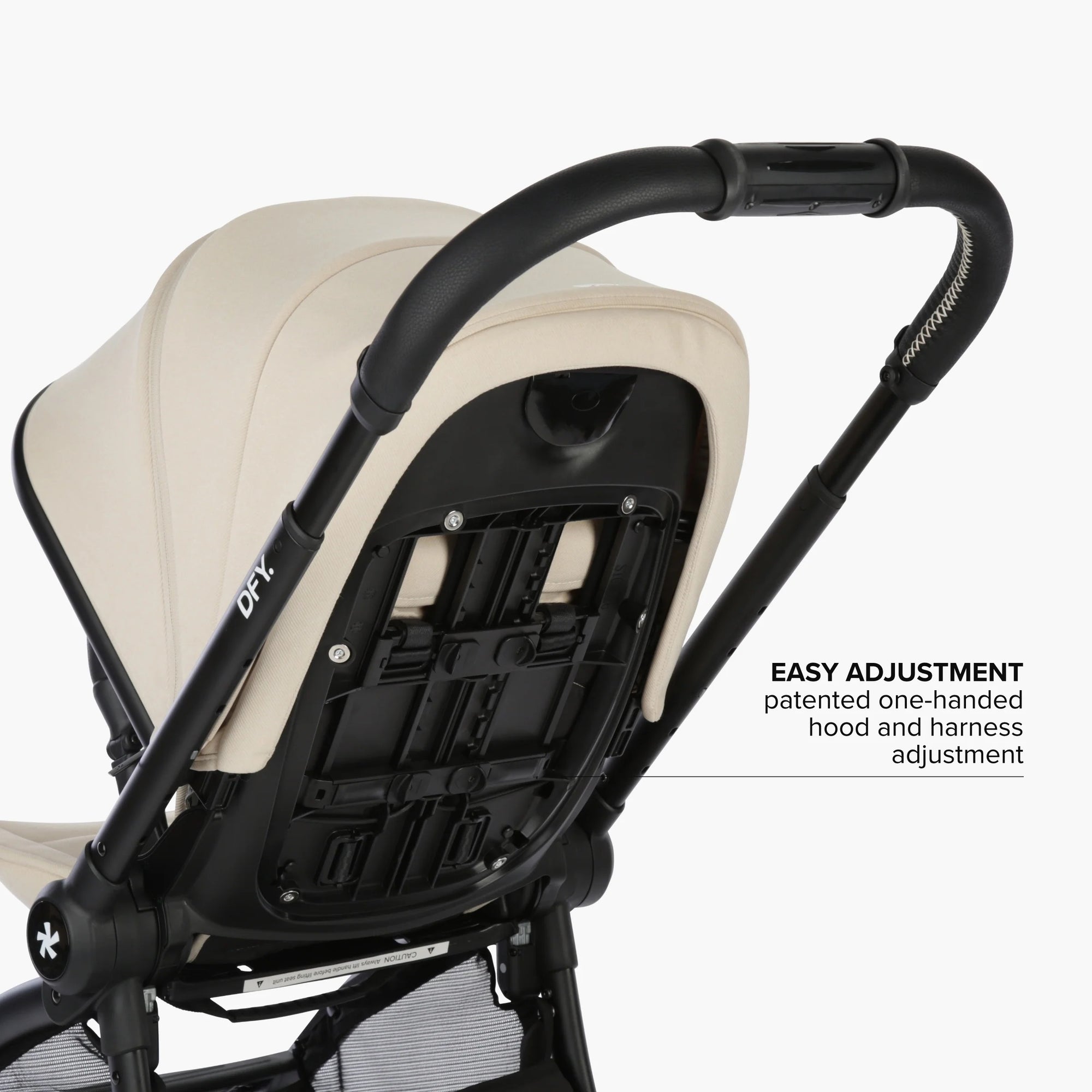 DFY. R1 Stroller in Cream with Matte Black Frame