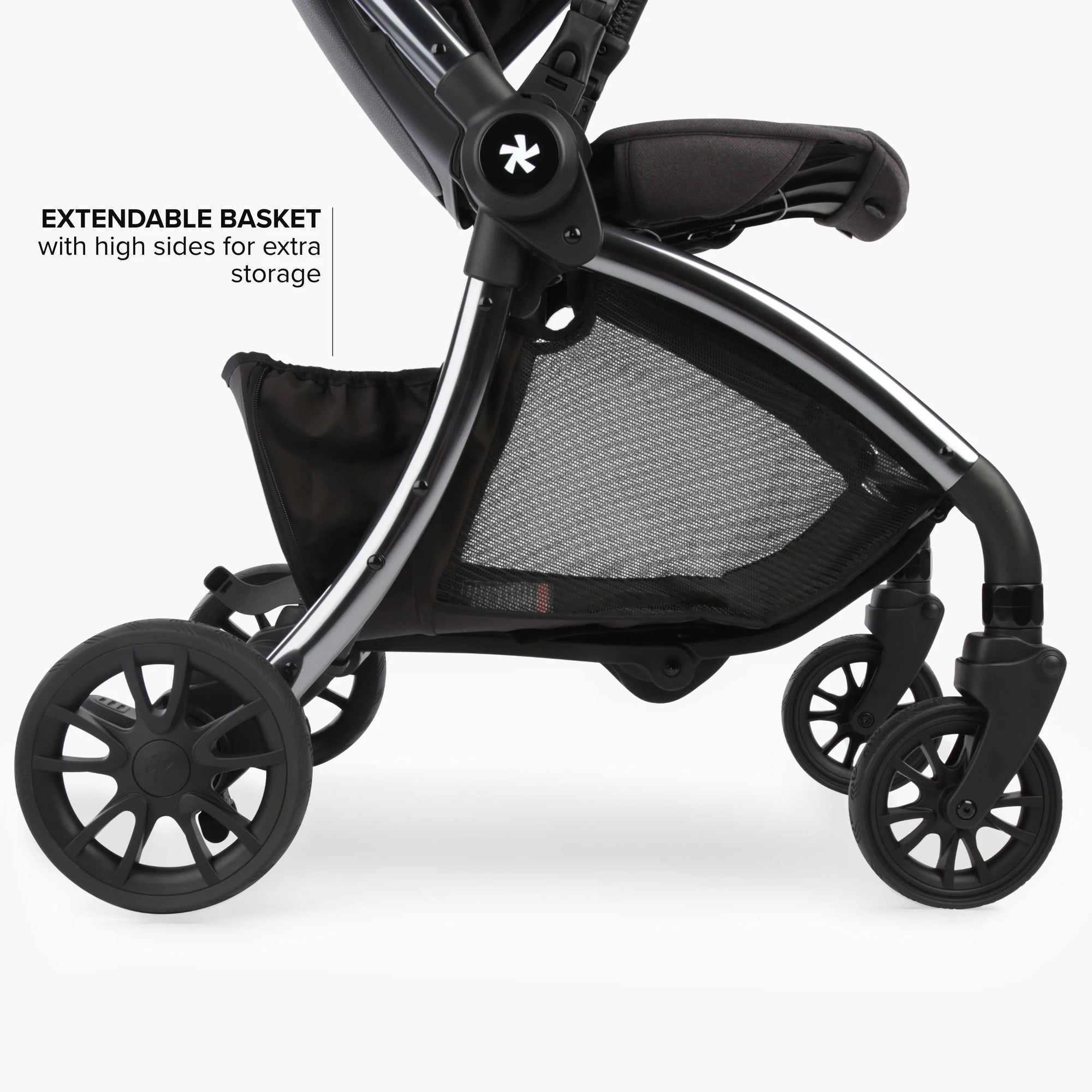 DFY. R1 Stroller in Black with Matte Black Frame