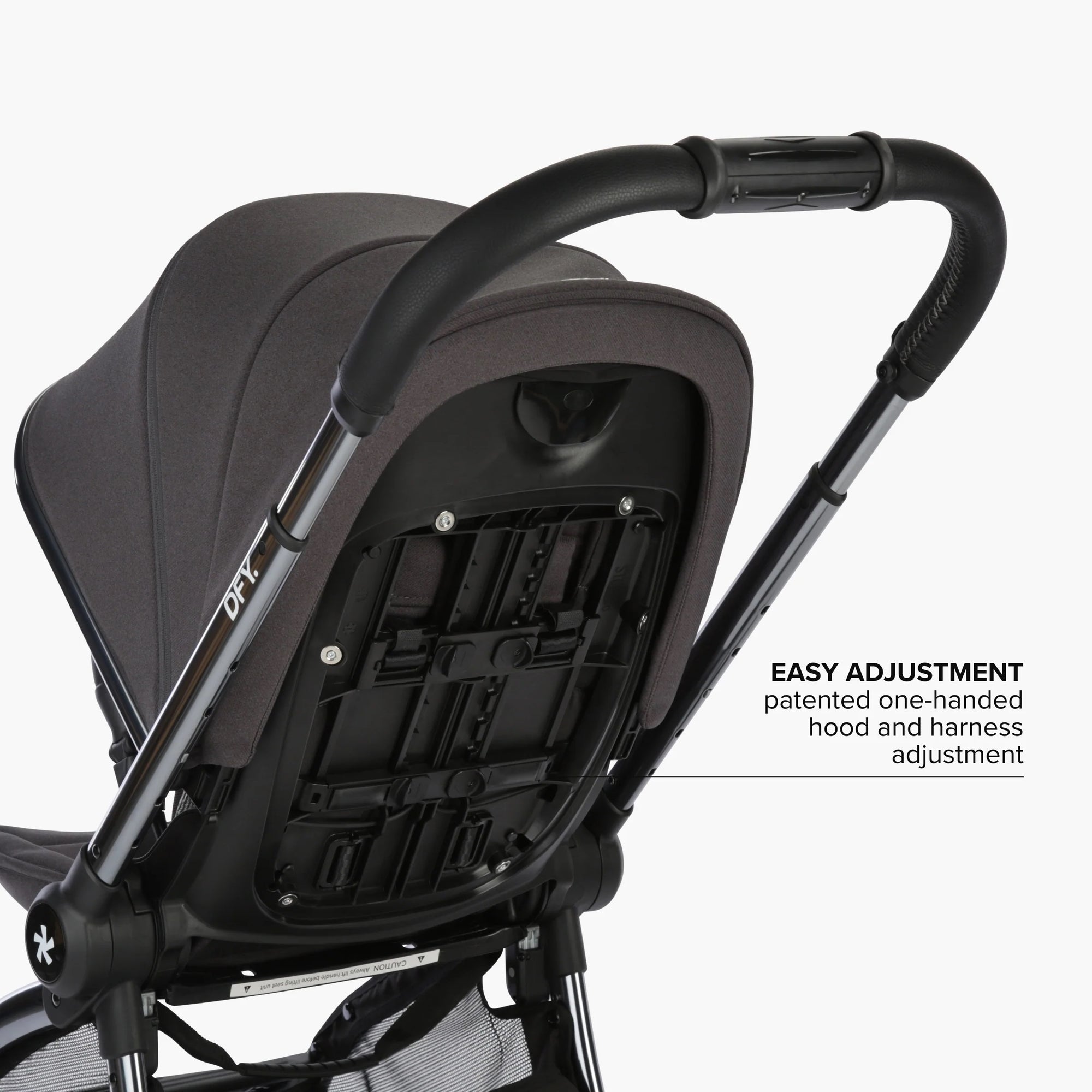 DFY. R1 Stroller in Gray with Gunmetal Frame
