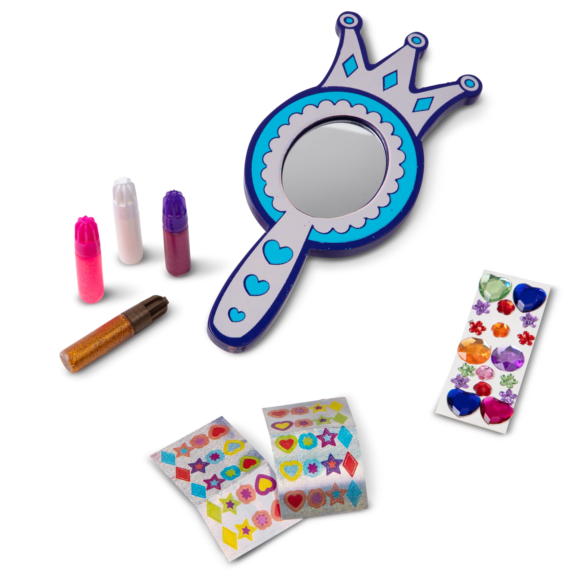 Melissa & Doug Decorate-Your-Own Wooden Princess Mirror