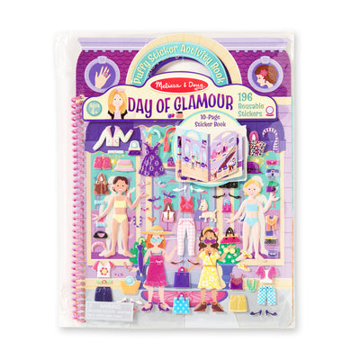 Melissa & Doug Deluxe Puffy Sticker Album - Day of Glamour