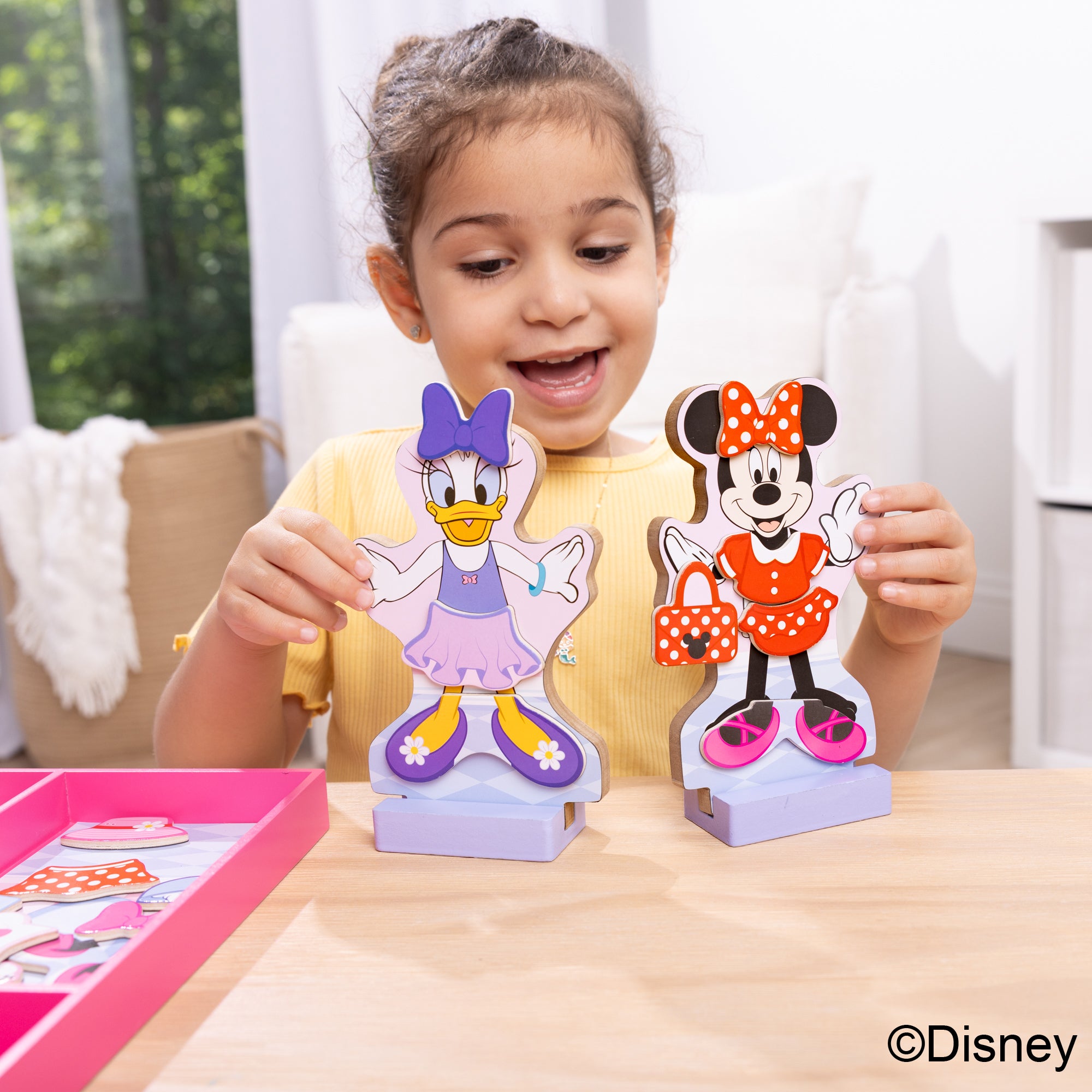 Melissa & Doug Disney Magnetic Dress Up Minnie & Daisy