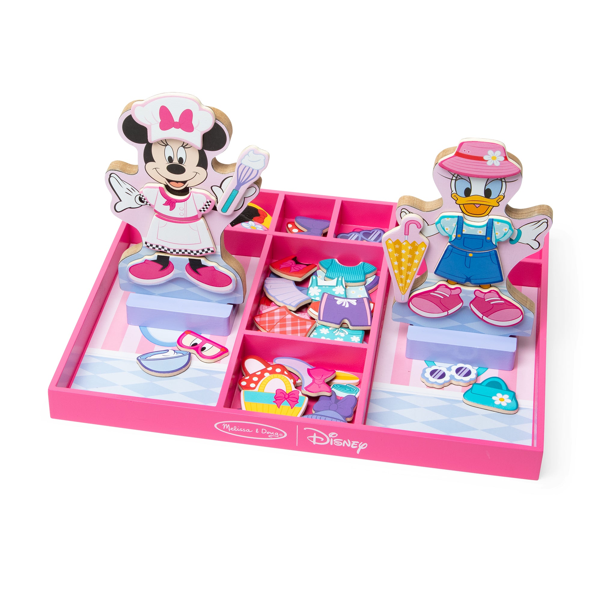 Melissa & Doug Disney Magnetic Dress Up Minnie & Daisy