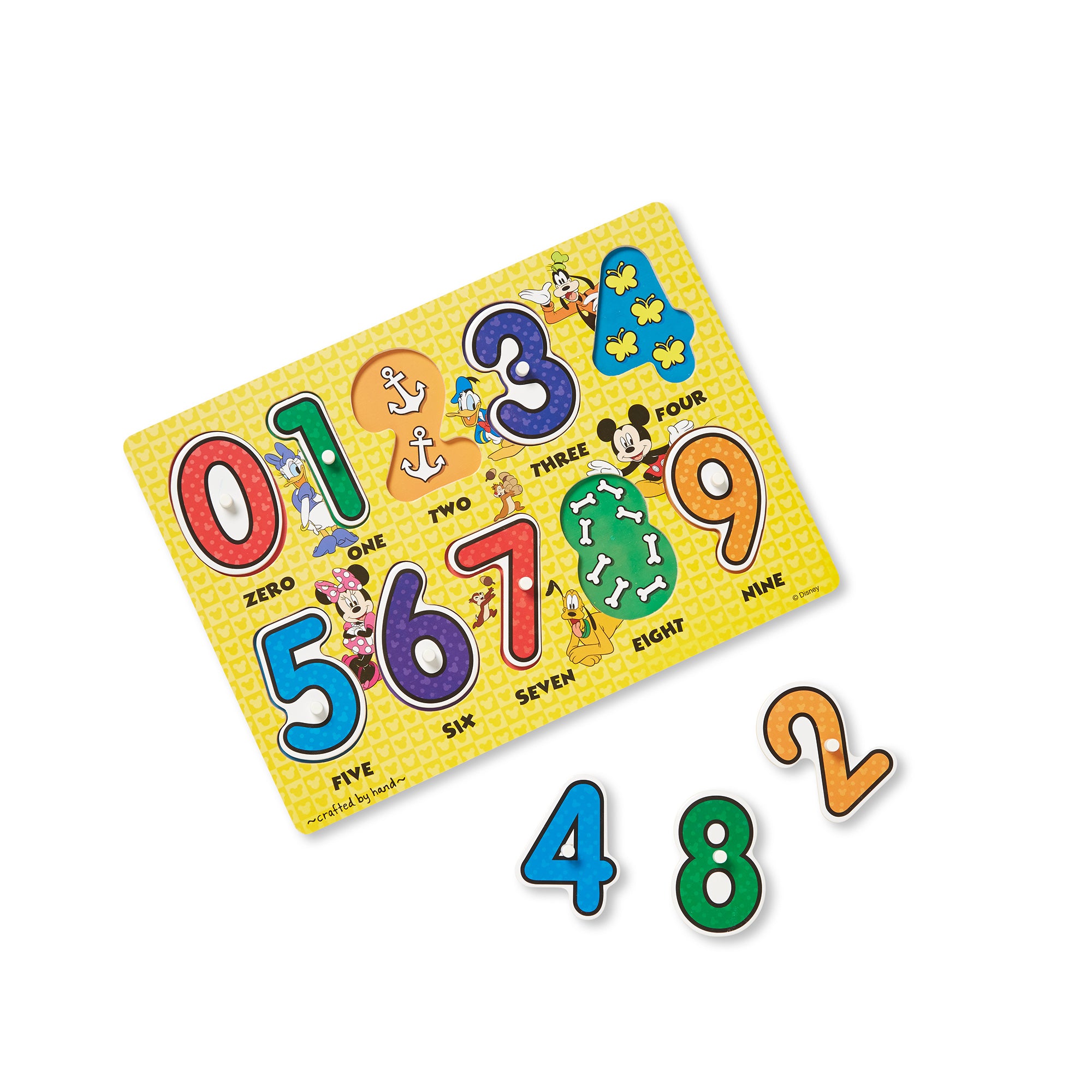 Melissa & Doug Disney Peg Puzzle Bundle-Alphabet, Numbers, Shapes & Colors