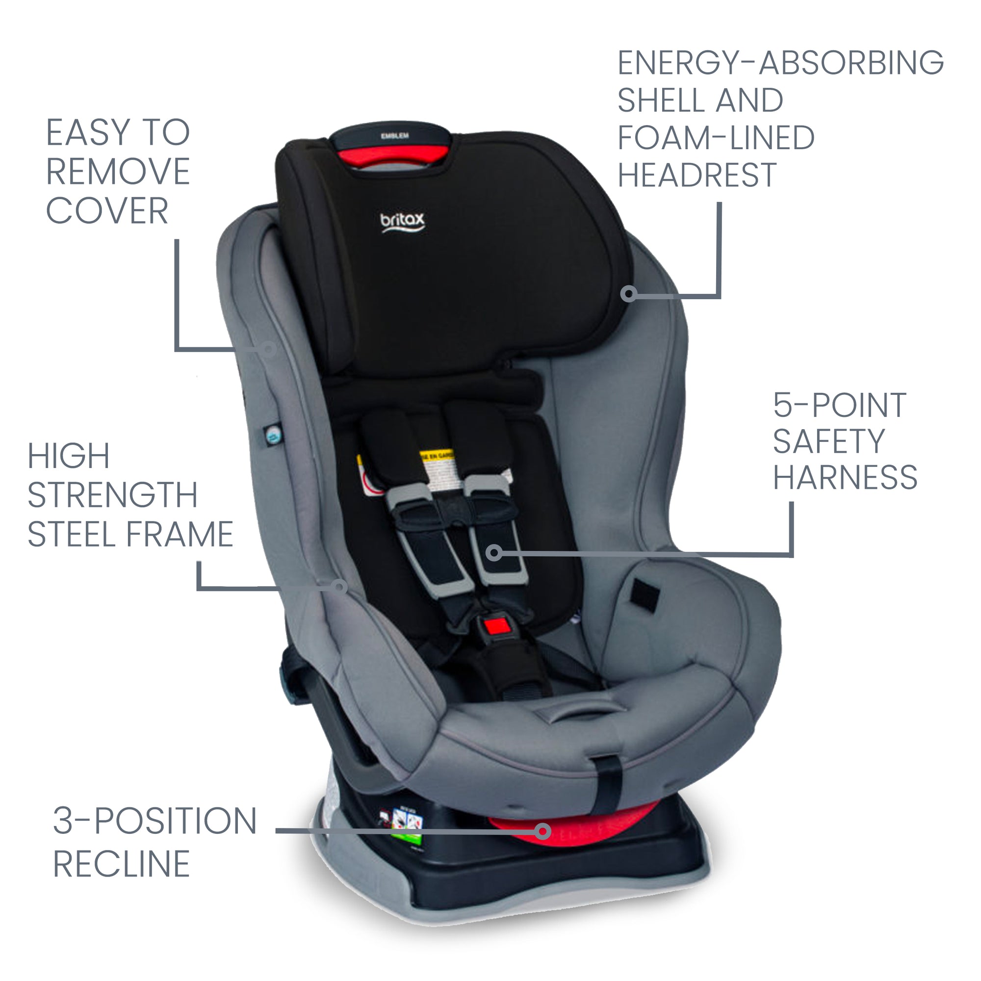 britax marathon recline Britax Emblem 3-Stage Convertible Car Seat