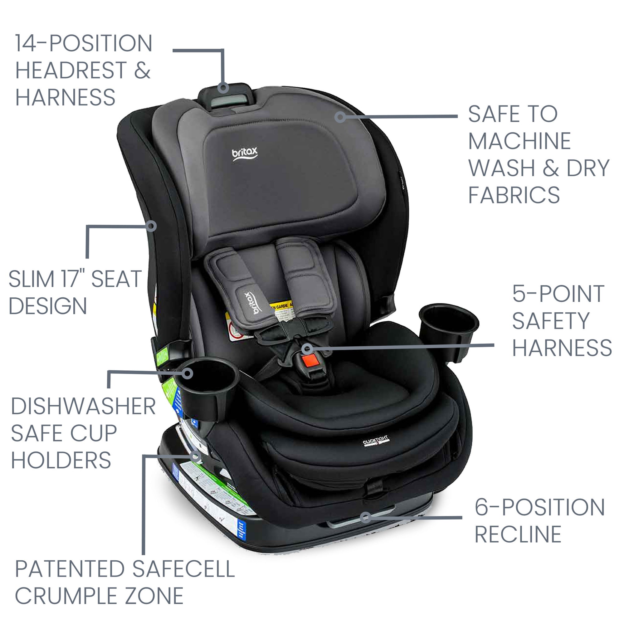 Britax usa boulevard clicktight fashion convertible car seat