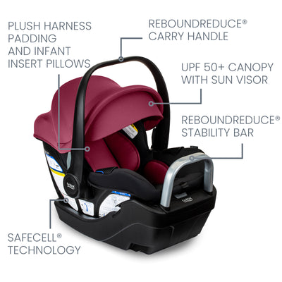 Britax Willow™ S Infant Car Seat with Alpine Base