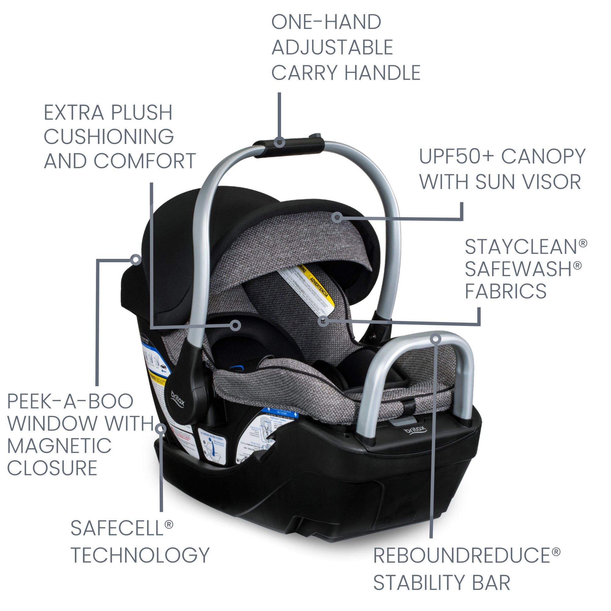 britax car seat black and white Britax Willow™ SC Infant Car Seat with Alpine Base