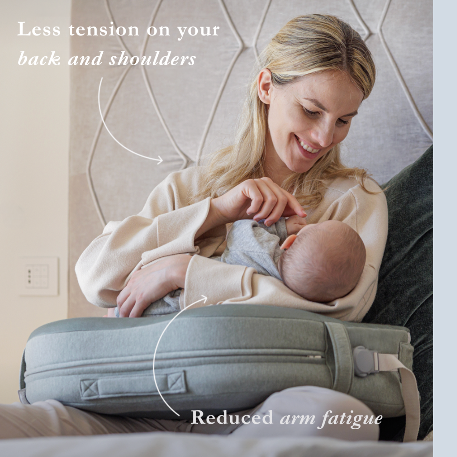 Inglesina Elysia Nursing Pillow in Balance Green