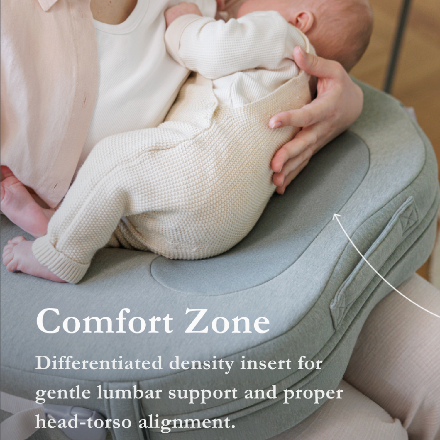 Inglesina Elysia Nursing Pillow in Balance Green