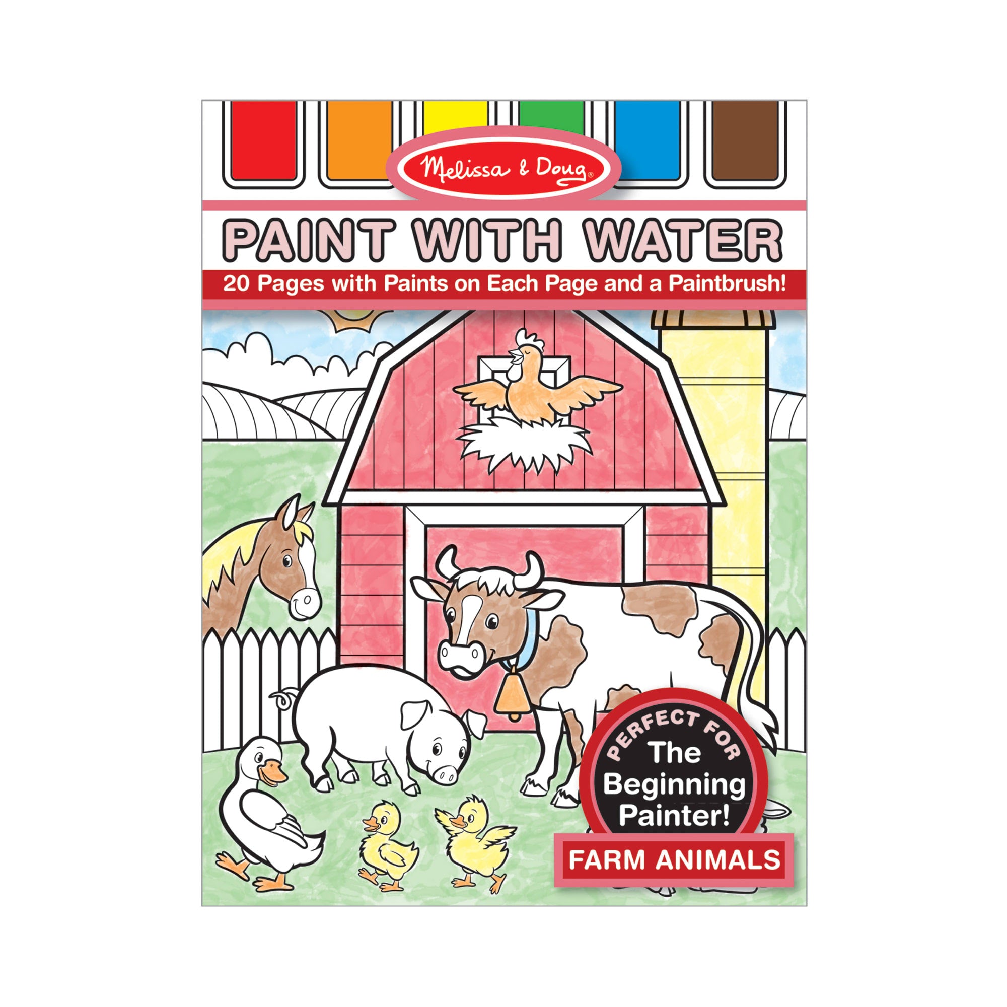 Melissa & Doug Farm Animals Paint with Water Kids' Art Pad