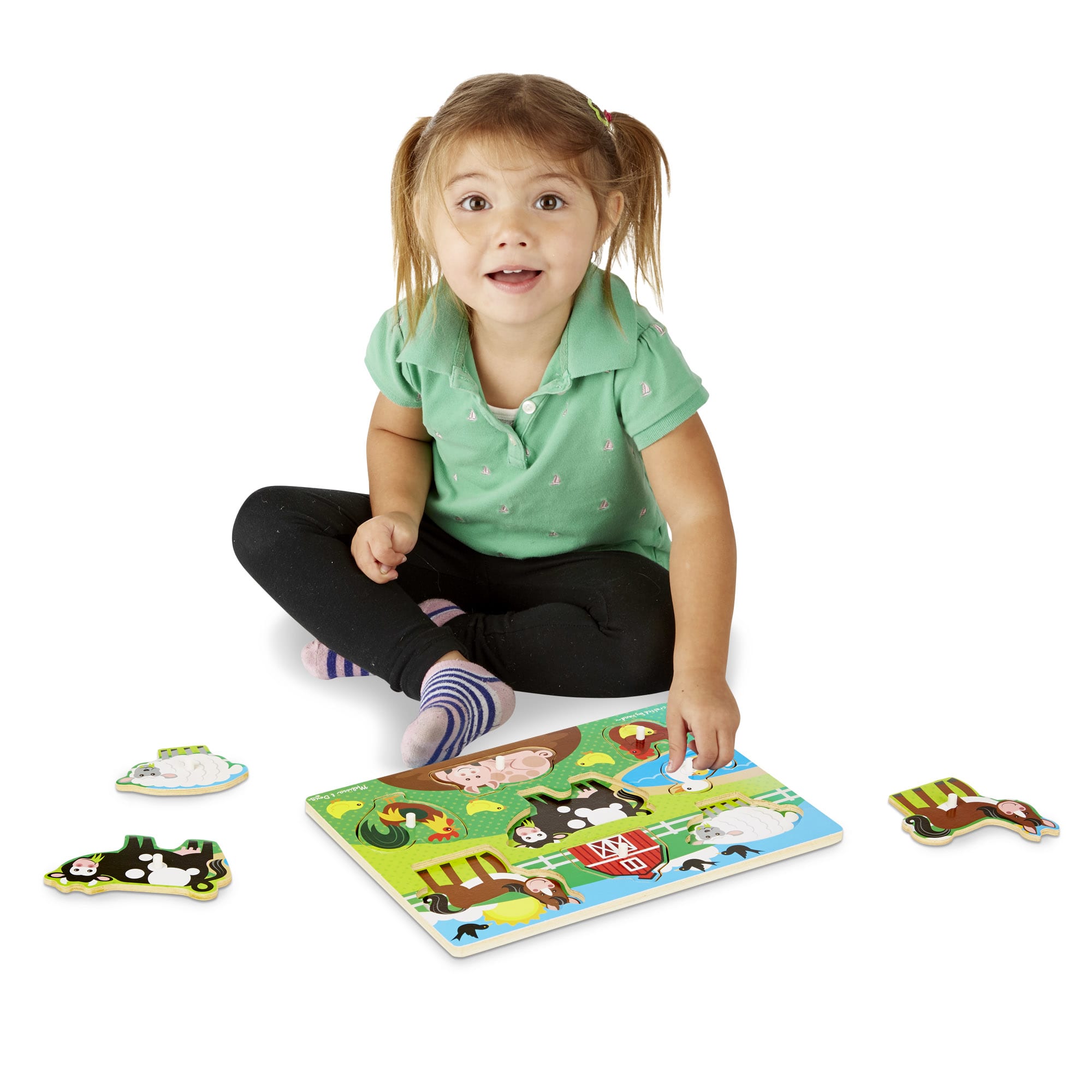 Melissa & Doug Farm Peg Puzzle - 8 pieces