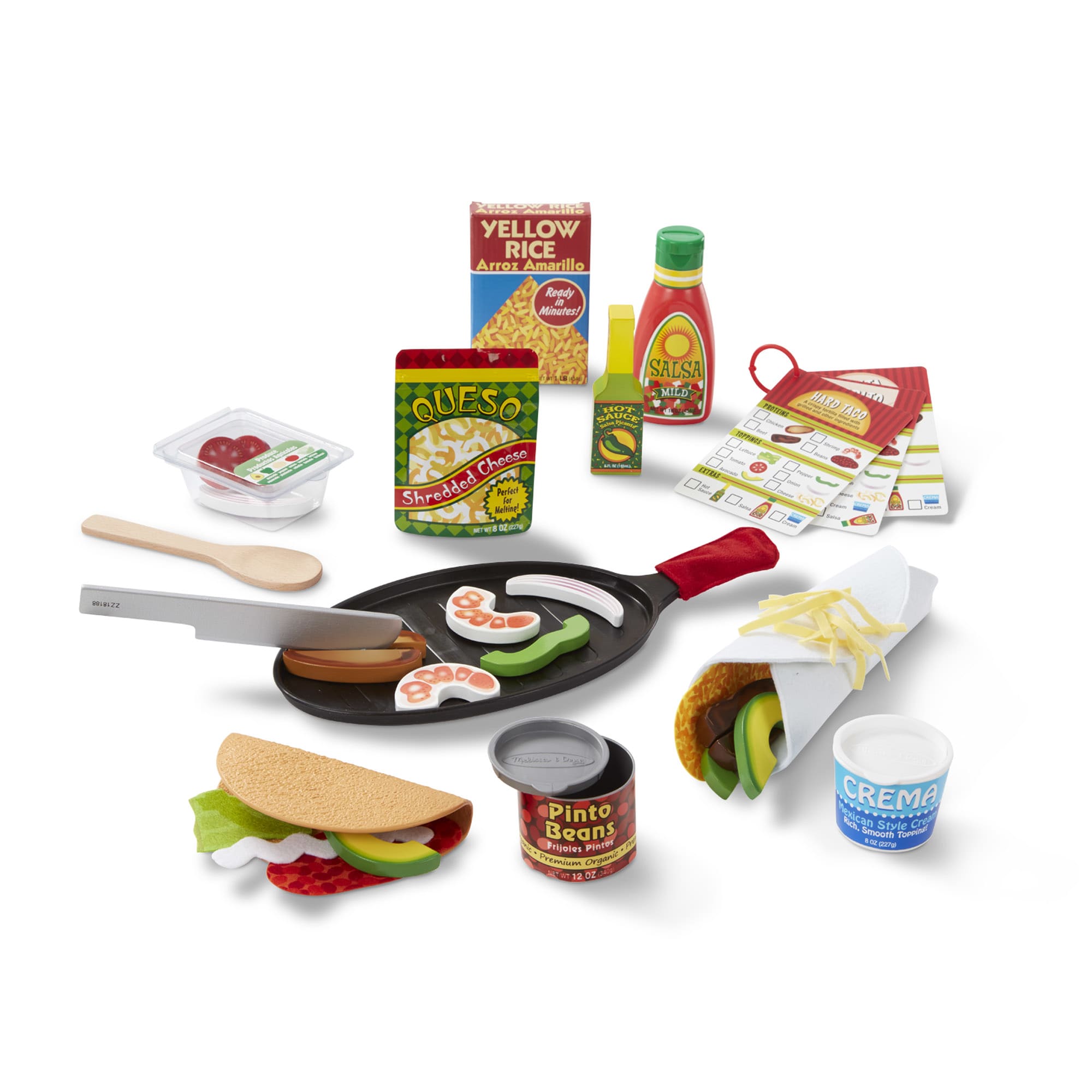 Melissa & Doug Fill & Fold Taco & Tortilla Set