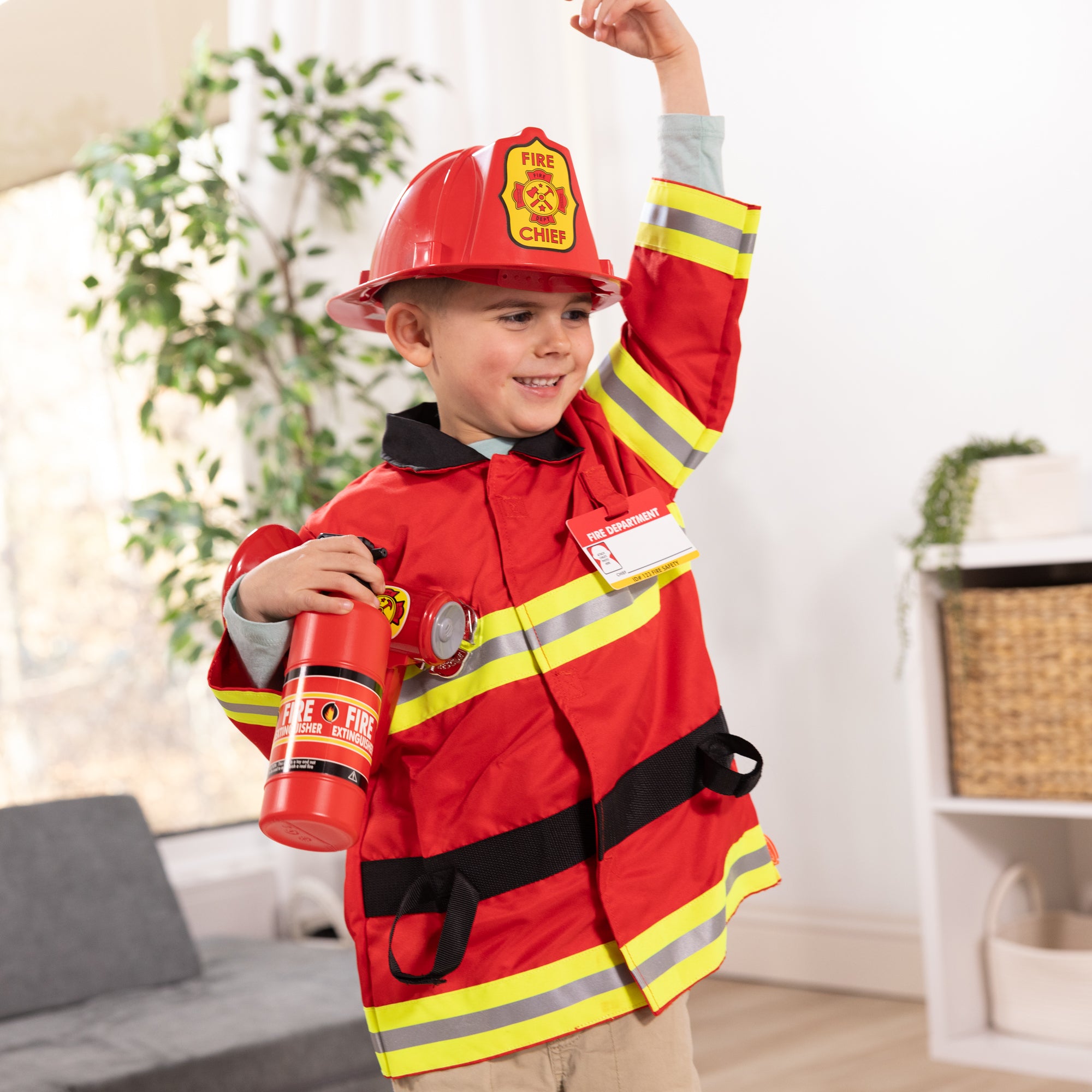Melissa & Doug Fire Chief Role Play Costume Set