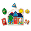 Melissa & Doug First Shapes Jumbo Knob Wooden Puzzle - 5 Pieces