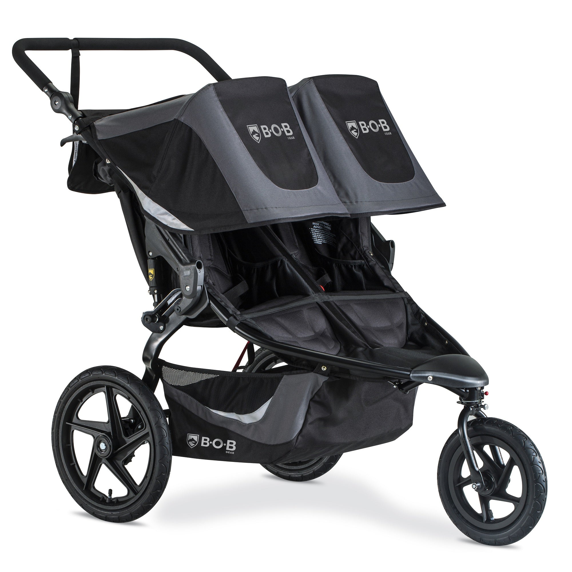 how to close a bob double stroller