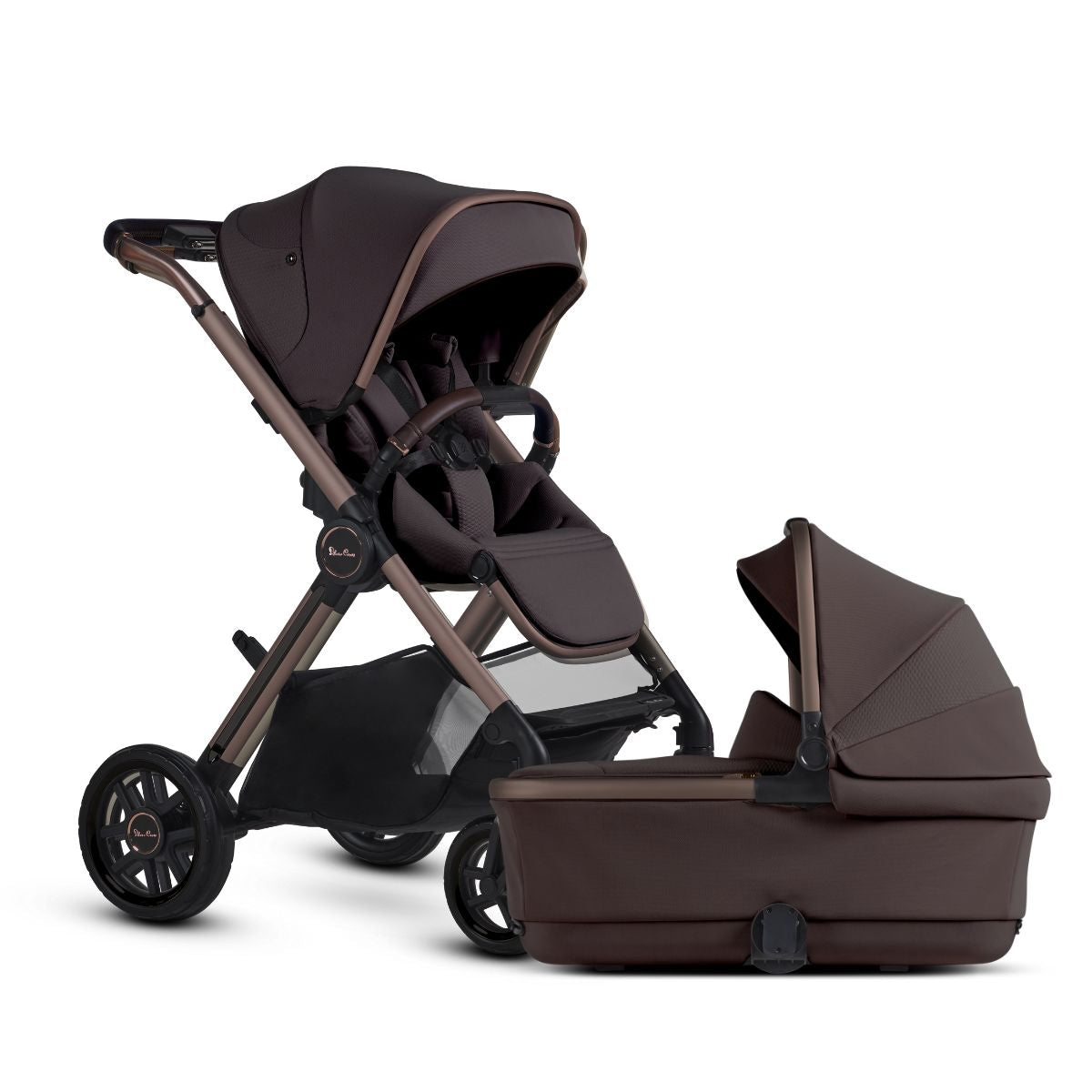 Silver Cross Reef 2 Stroller + Bassinet Bundle 2025 Edition in Ganache