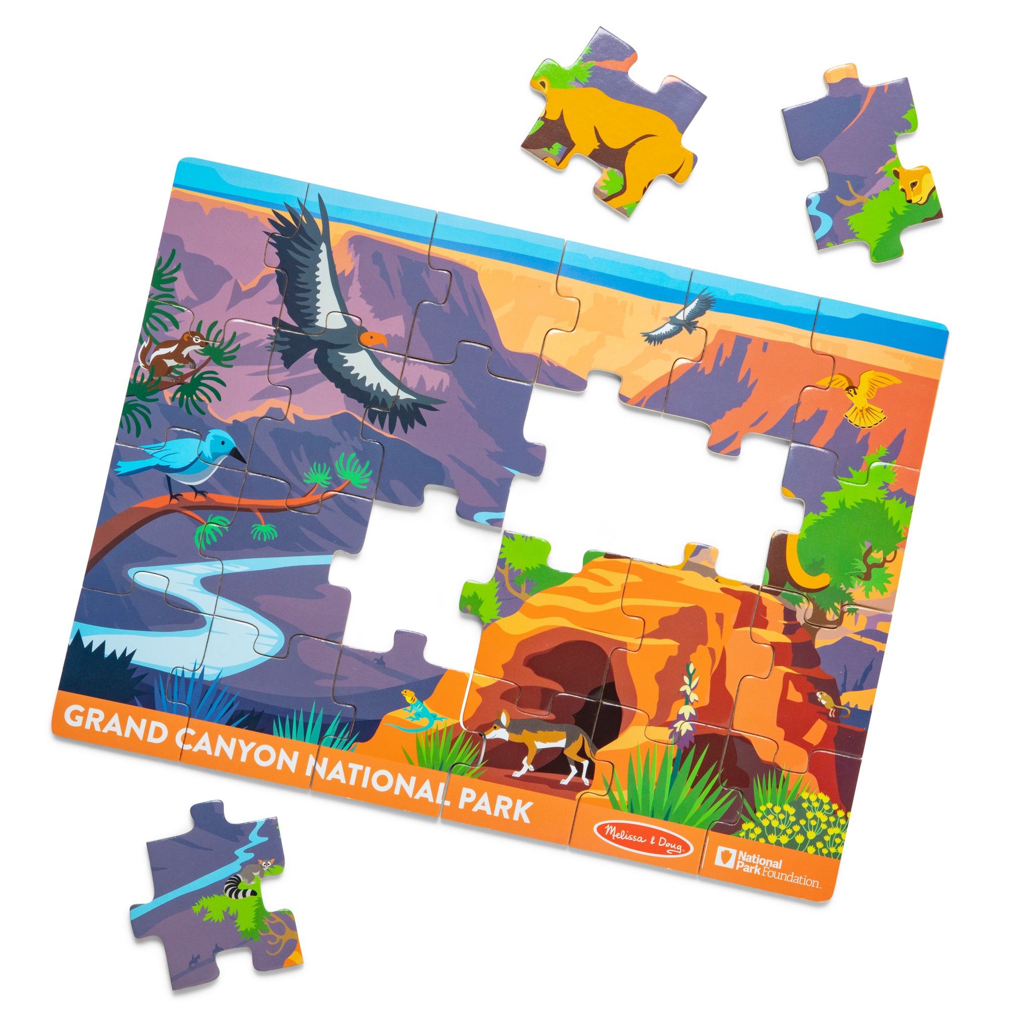 Melissa & Doug Grand Canyon National Park Wooden Jigsaw Puzzle - 24 Pieces