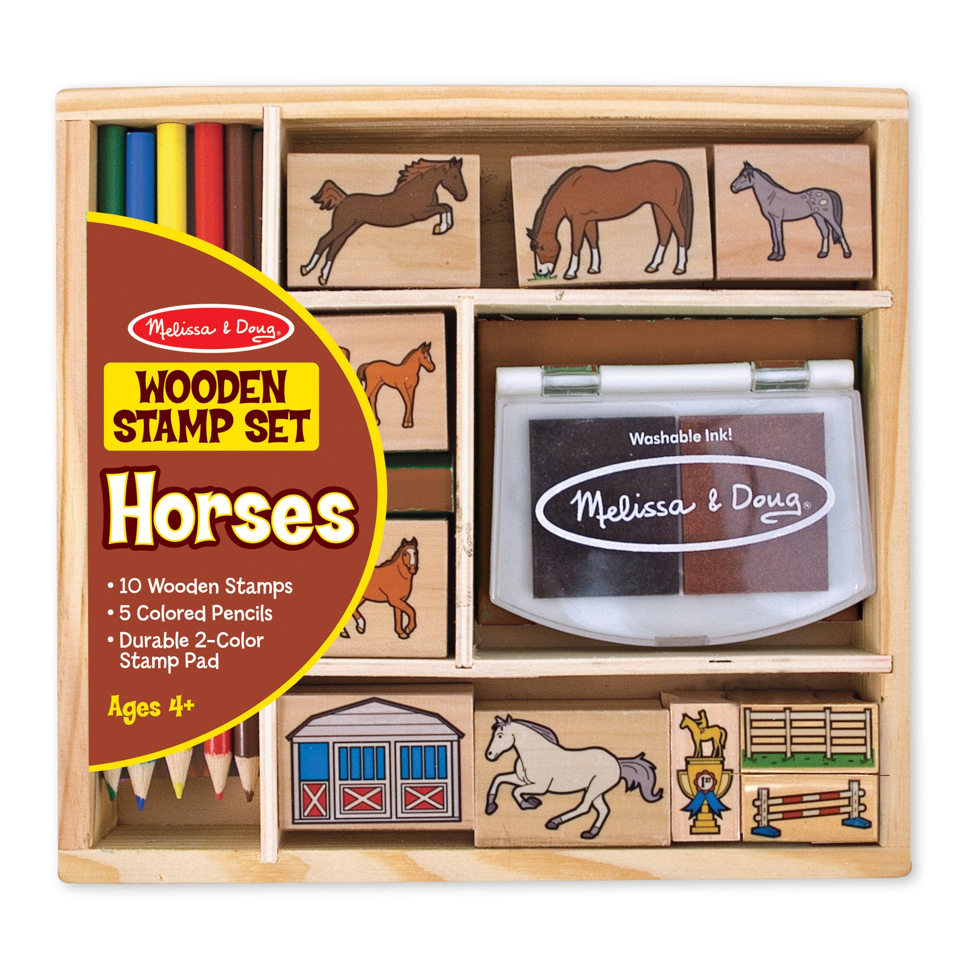 Melissa & Doug Horses Stamp Set