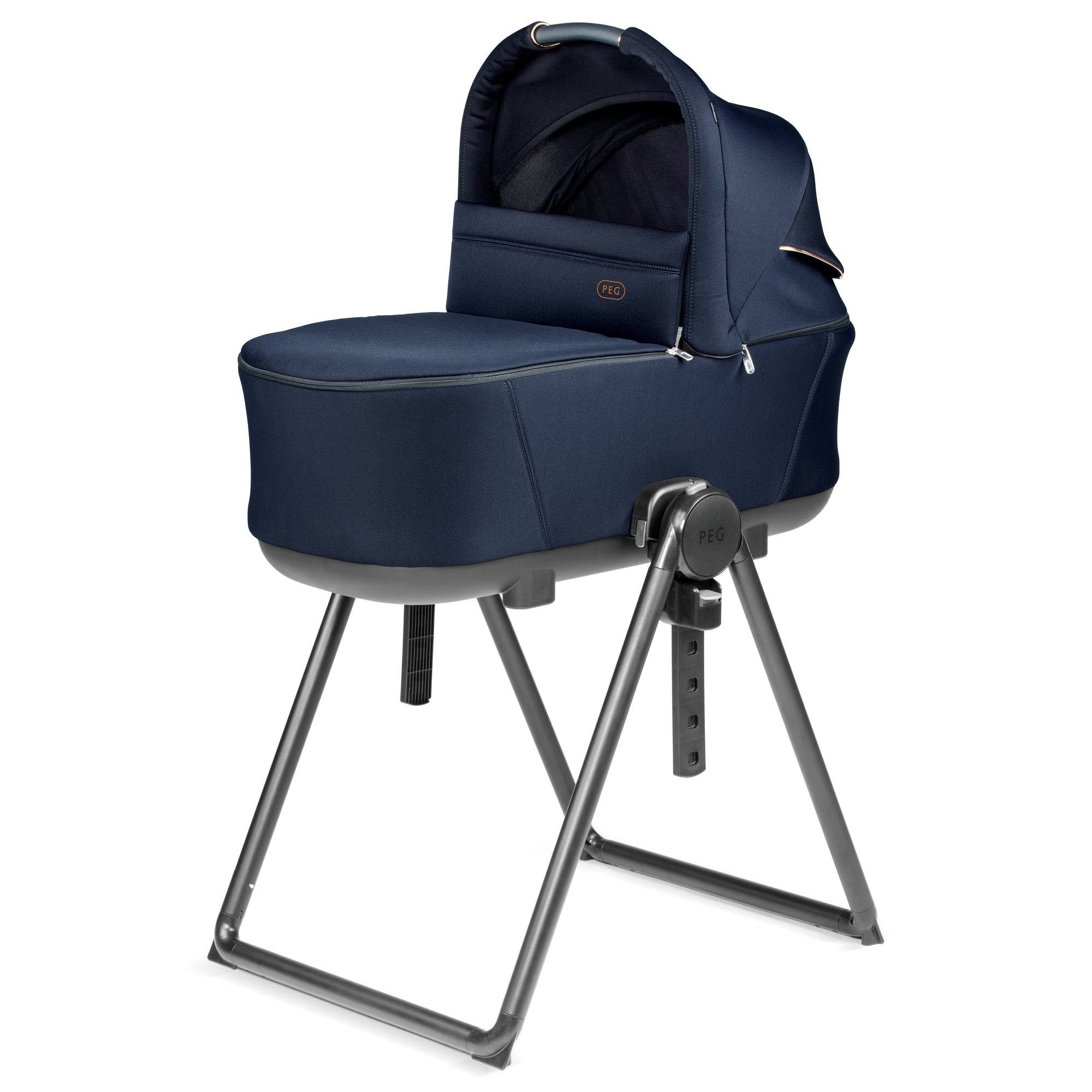 Peg Perego Culla Flex Bassinet with Stand for Vivace/Veloce/Switch in Blue Shine