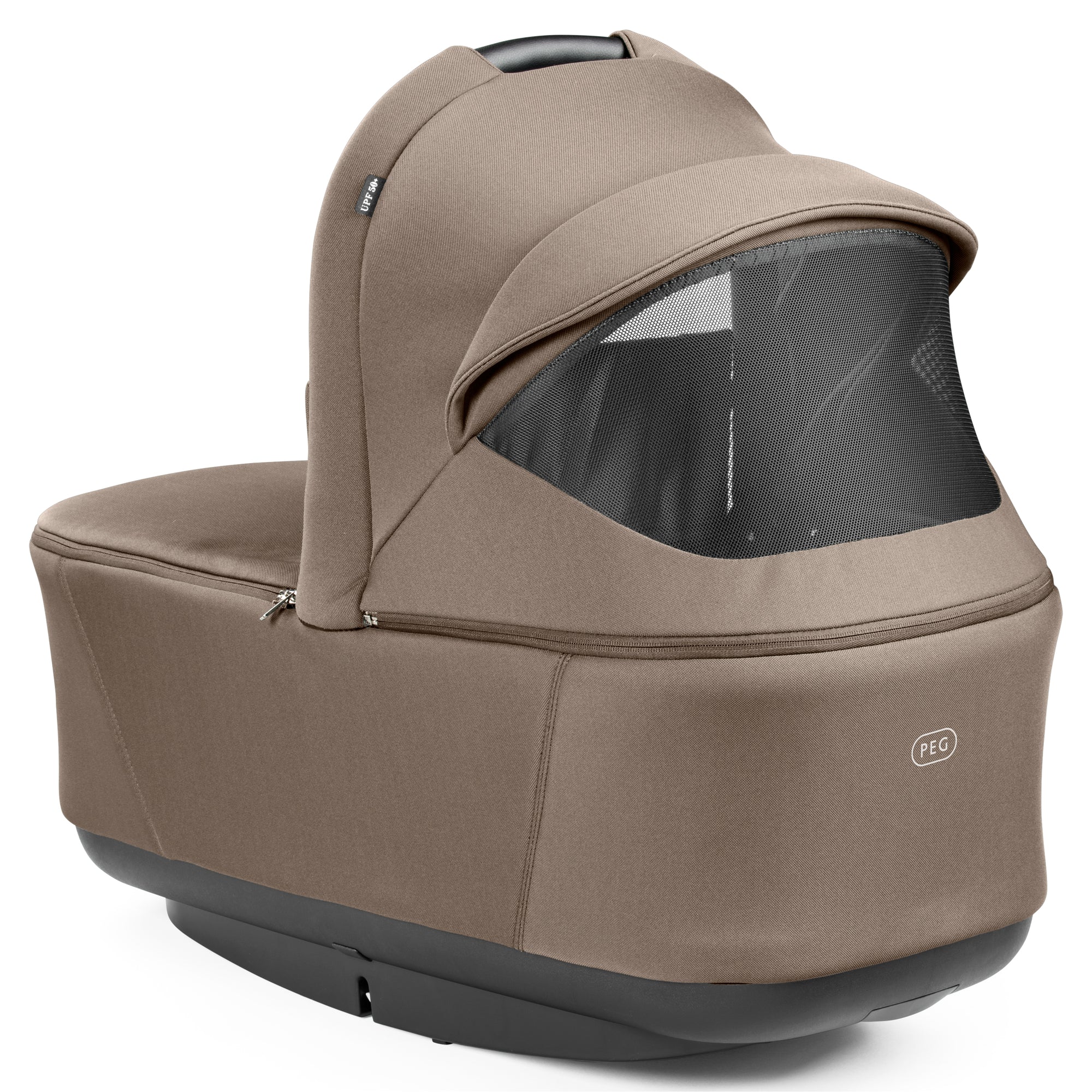 Peg Perego City Loop Pop-Up Bassinet with Stand in Pine Bark