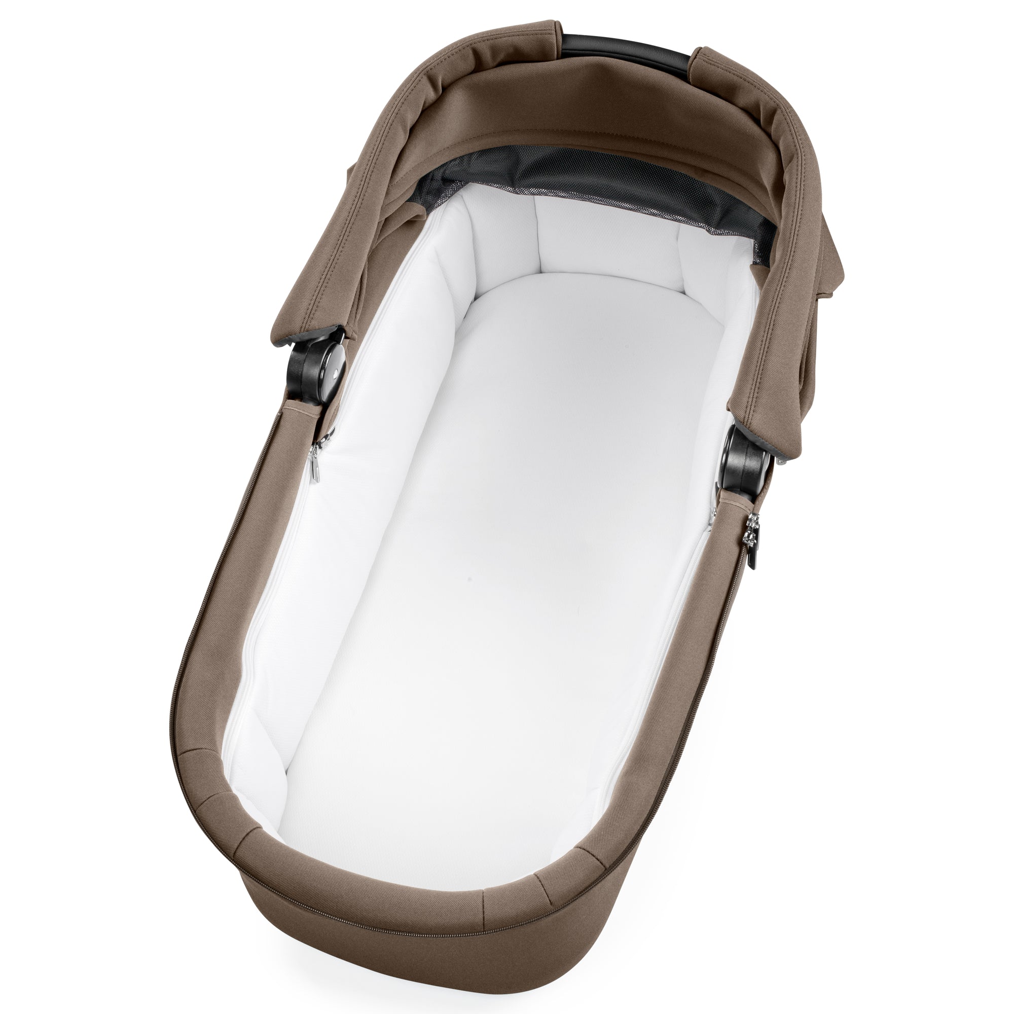 Peg Perego City Loop Pop-Up Bassinet with Stand in Pine Bark