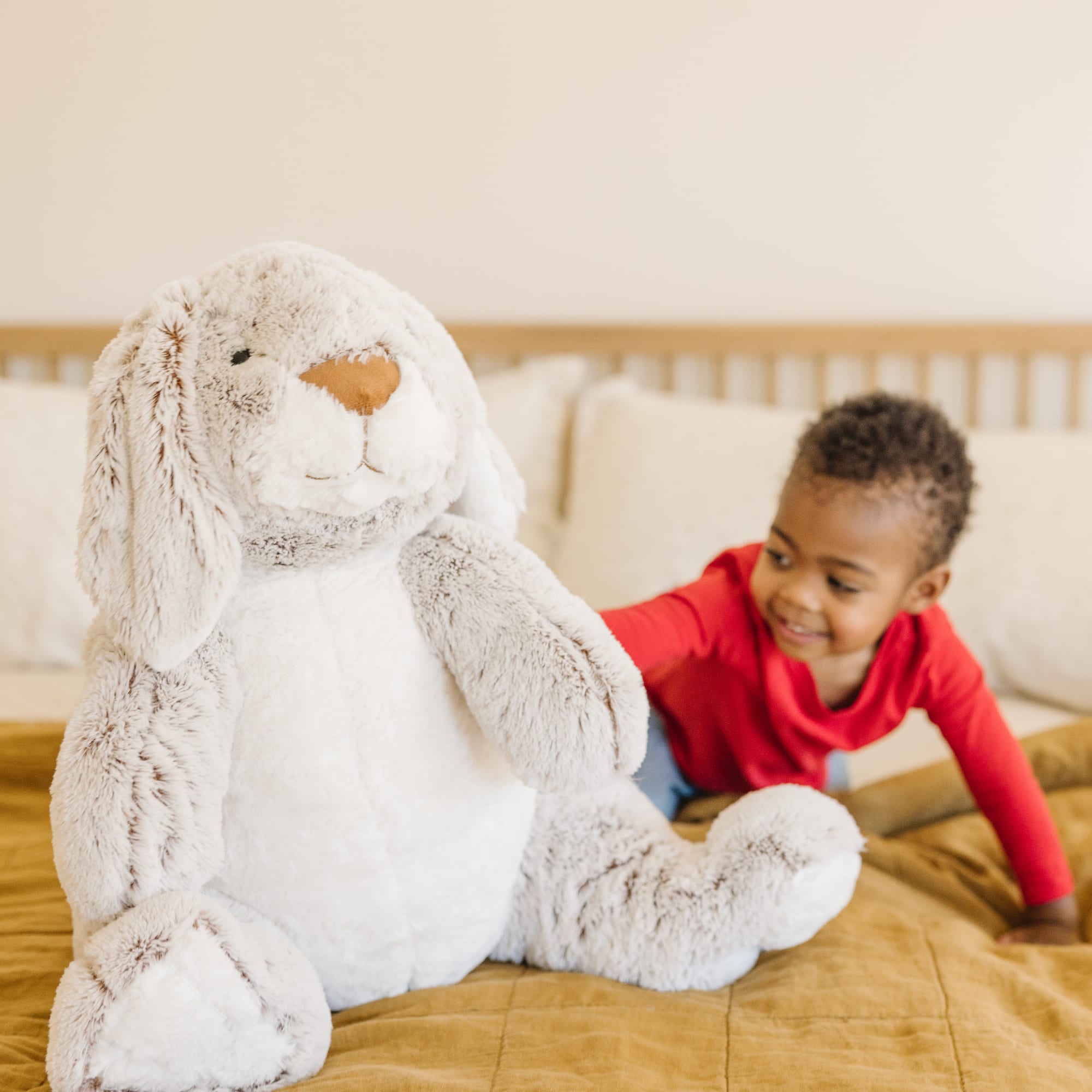 Melissa & Doug Jumbo Burrow Bunny Stuffed Plush Animal