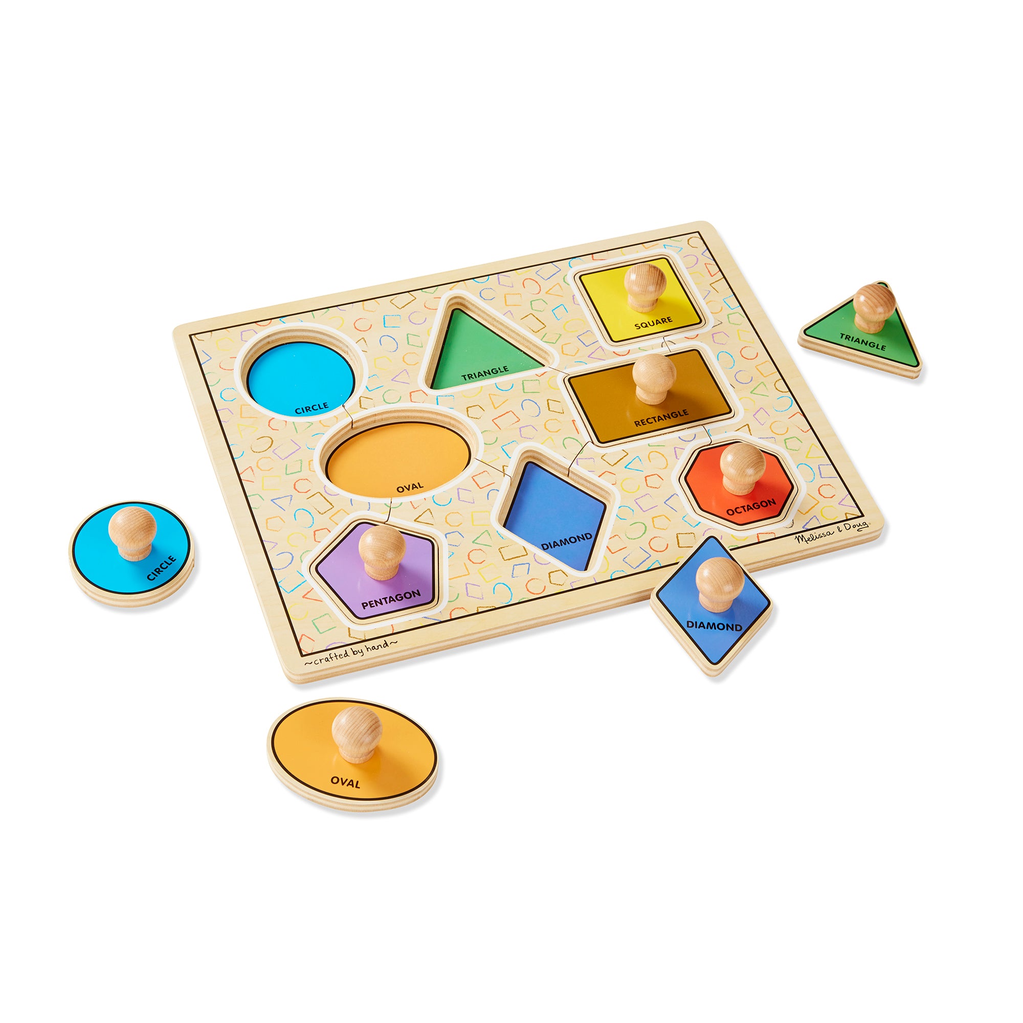 Melissa and doug shape puzzle on sale