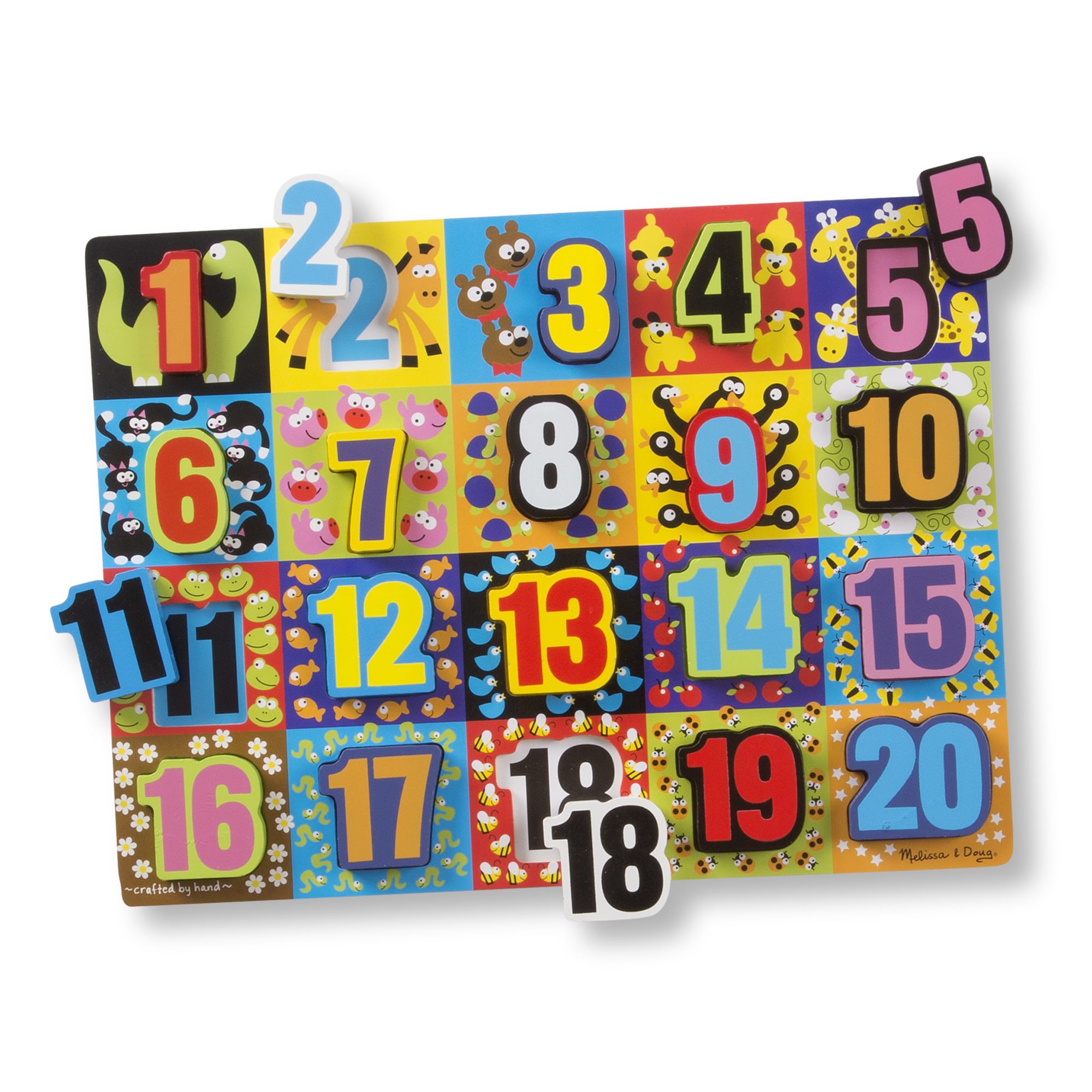 ✳︎梅子✳︎ Melissa & Doug Jumbo Numbers Chunky Puzzle - Little Folks NYC