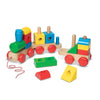 Melissa & Doug Jumbo Wooden Stacking Train - Classic