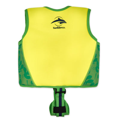 Konfidence Original Swim Jacket v21 with Removable Support Strap in Green Palm