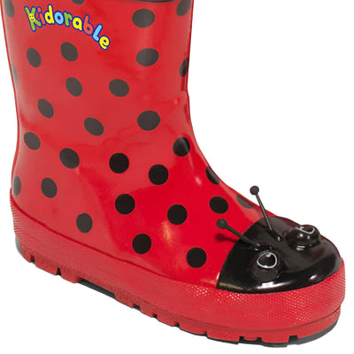 Kidorable Ladybug Rain Boots