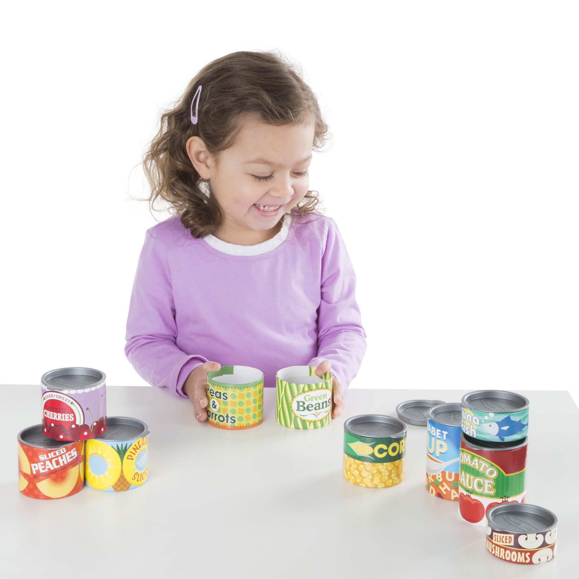 Melissa & Doug Let's Play House! Grocery Cans