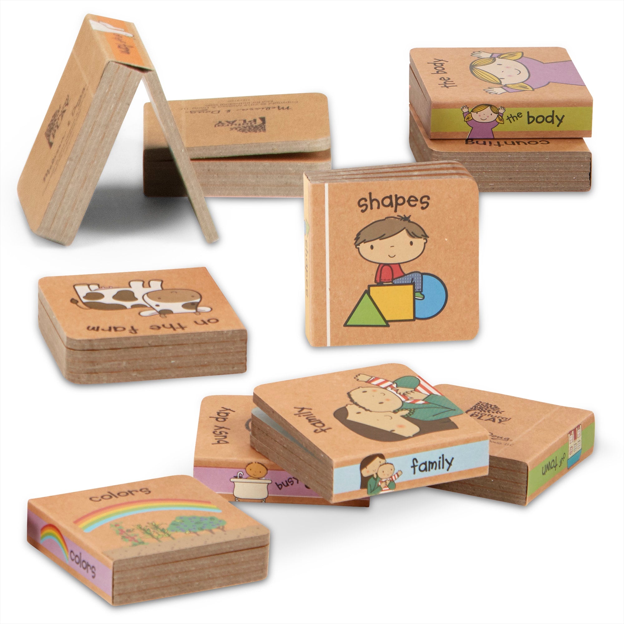 Melissa & Doug Natural Play Book Tower: Little Learning Books