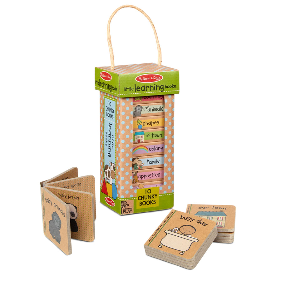 Melissa & Doug Natural Play Book Tower: Little Learning Books