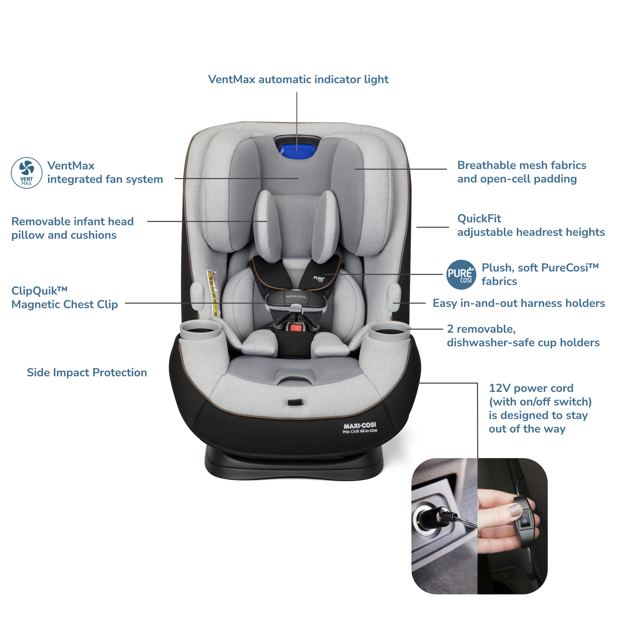 Maxi-Cosi Pria™ Chill All-in-One Convertible Car Seat