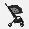 Mima Zigi Summer Canopy in Black on stroller