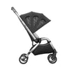 Mima Zigi Summer Canopy in Charcoal on stroller