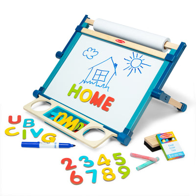 Melissa & Doug Magnetic Double-Sided Tabletop Easel