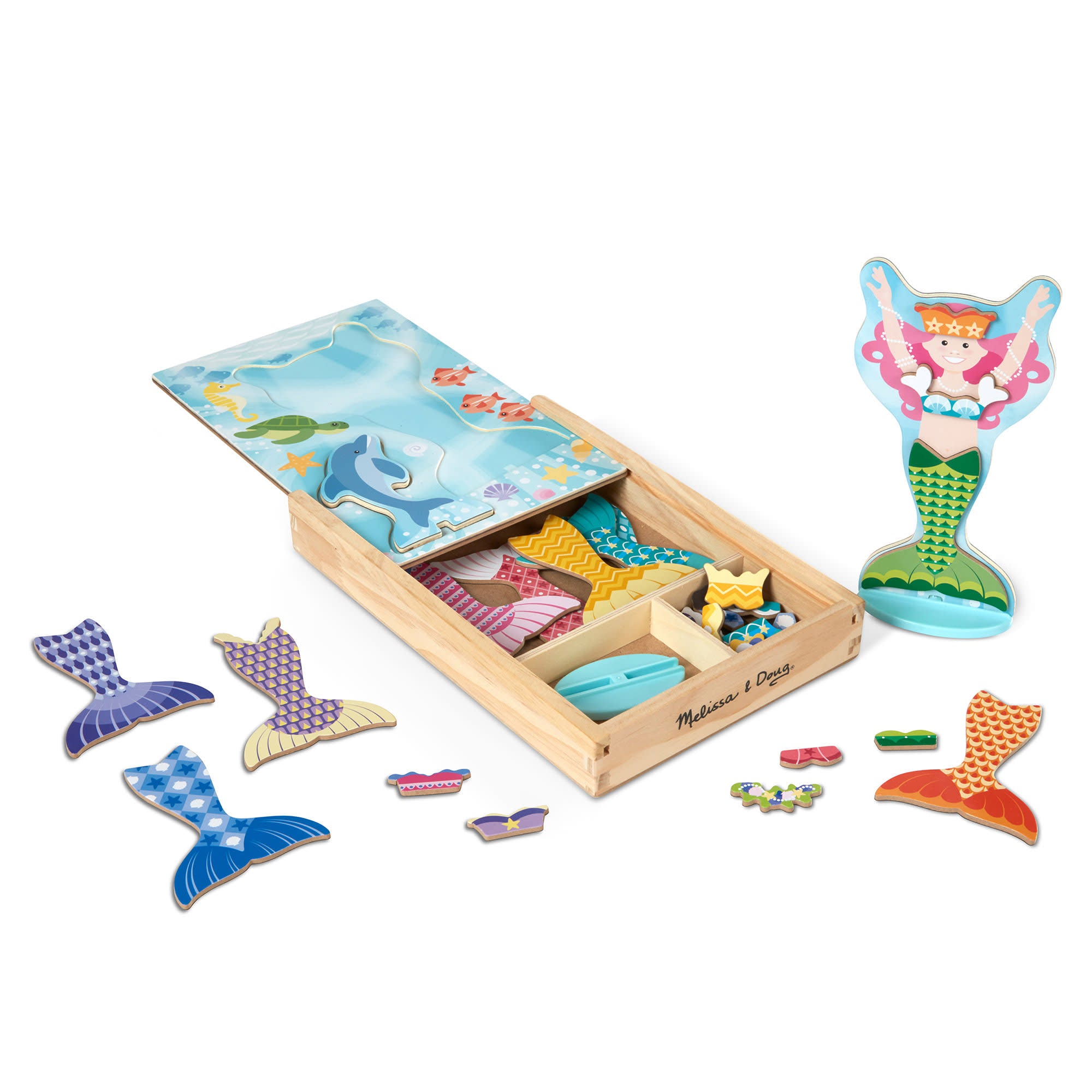Melissa & Doug Mermaid Magnetic Dress-Up Play Set - Little Folks NYC Melissa & Doug Mermaid Magnetic Dress-Up Play Set - Little Folks NYC