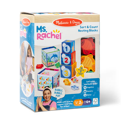 Melissa & Doug Ms. Rachel Sort & Count Nesting Blocks