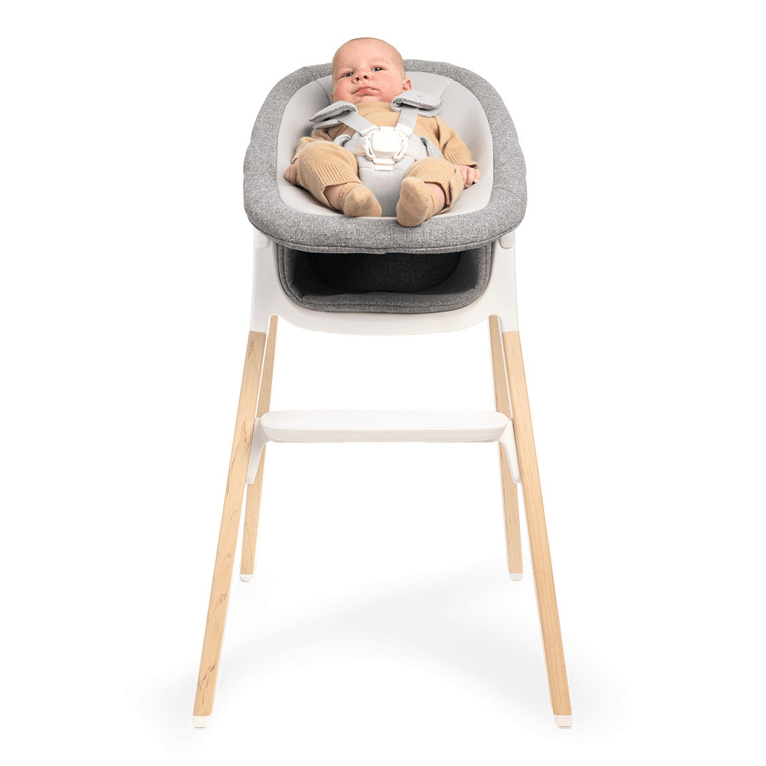 Nuna BRYN™ High Chair + Newborn Rocker Seat in Heritage