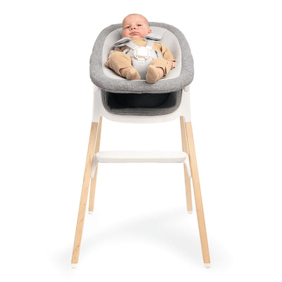 Nuna BRYN™ High Chair + Newborn Rocker Seat in Heritage