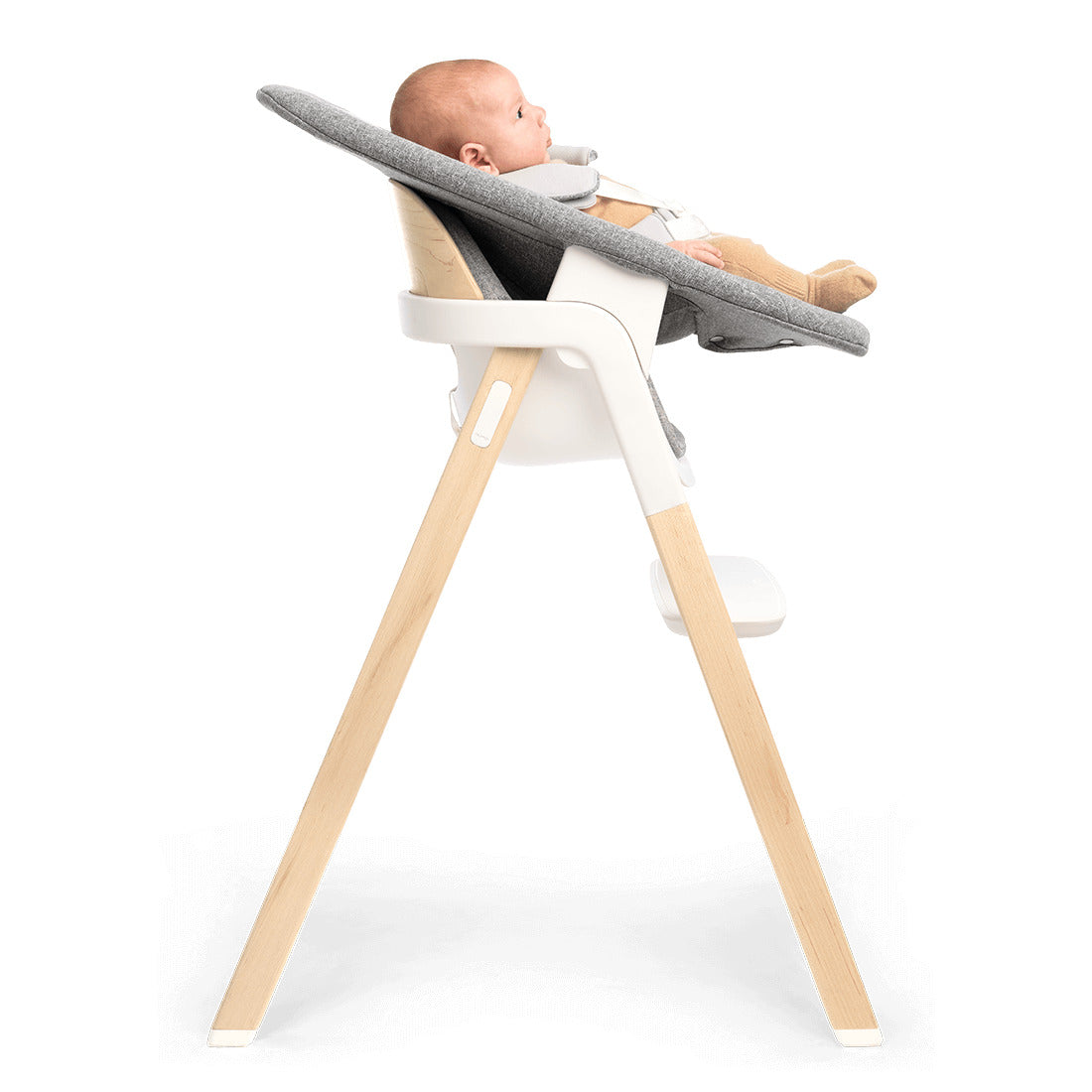 Nuna BRYN™ High Chair + Newborn Rocker Seat in Heritage