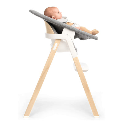 Nuna BRYN™ High Chair + Newborn Rocker Seat in Heritage