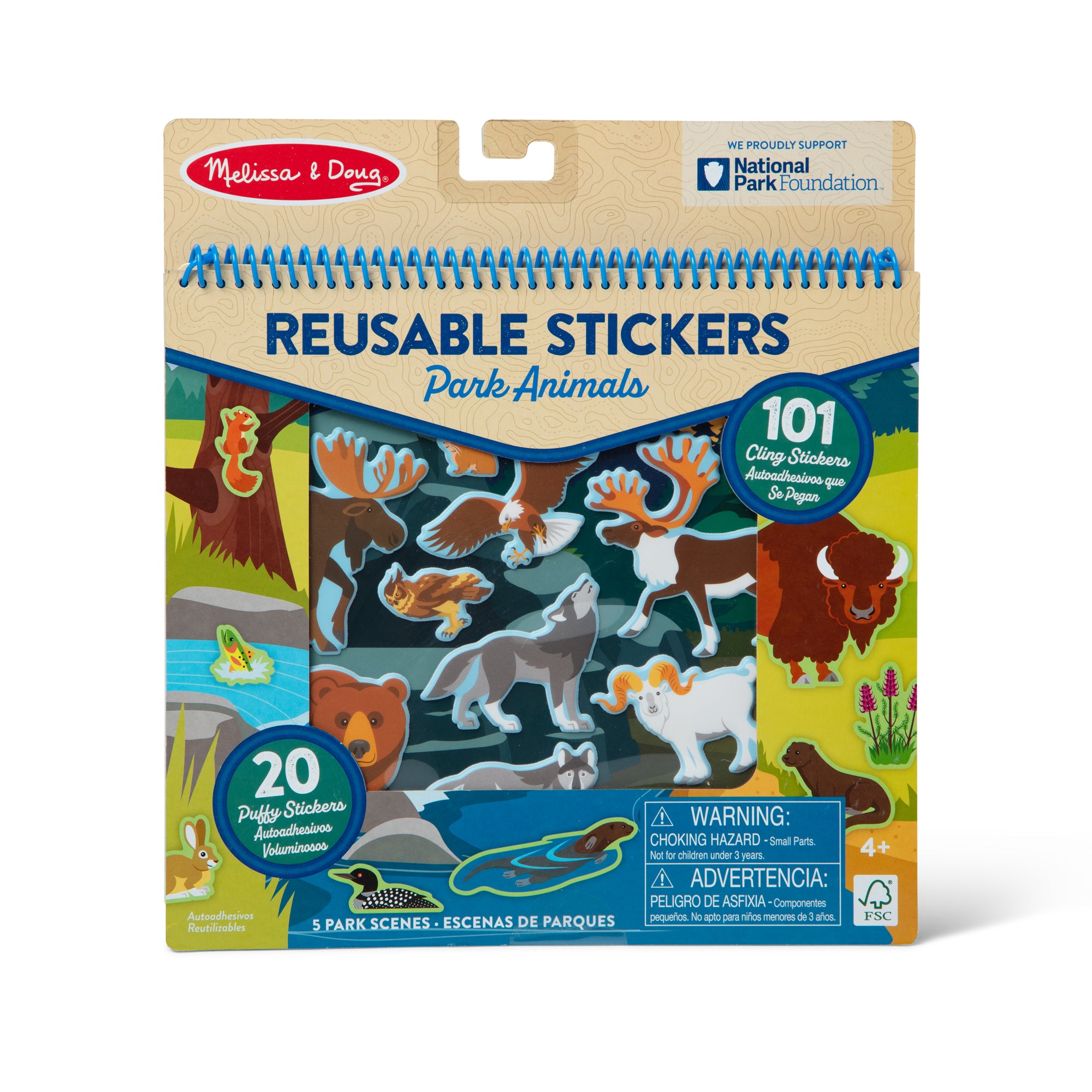 Melissa & Doug National Parks Reusable Stickers - Park Animals