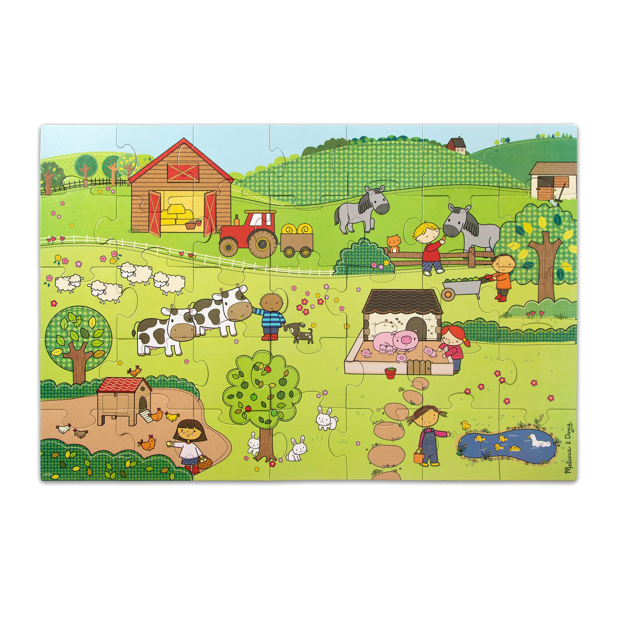 Melissa & Doug Natural Play Floor Puzzle: On the Farm