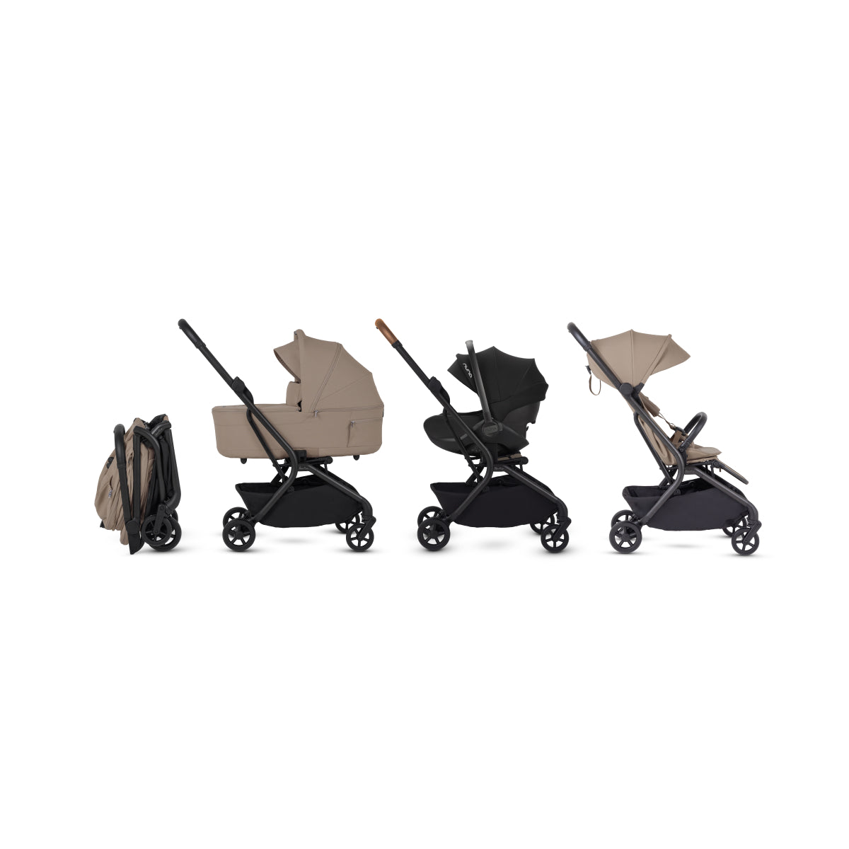 Silver Cross Nia Compact Travel Stroller in Champagne
