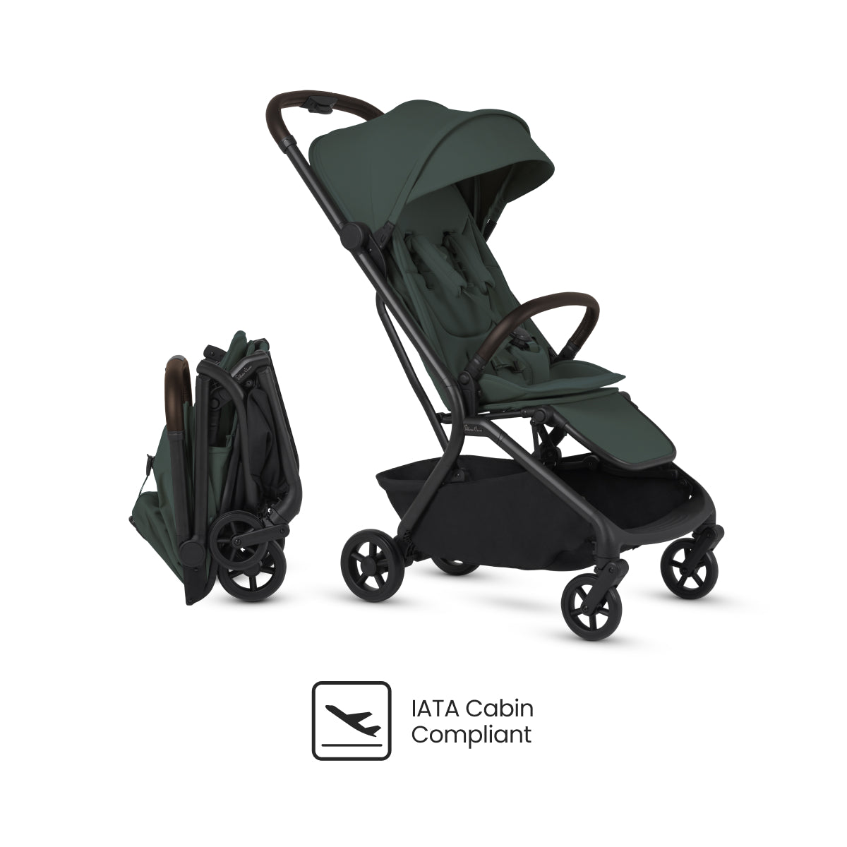 Silver Cross Nia Compact Travel Stroller in Conifer