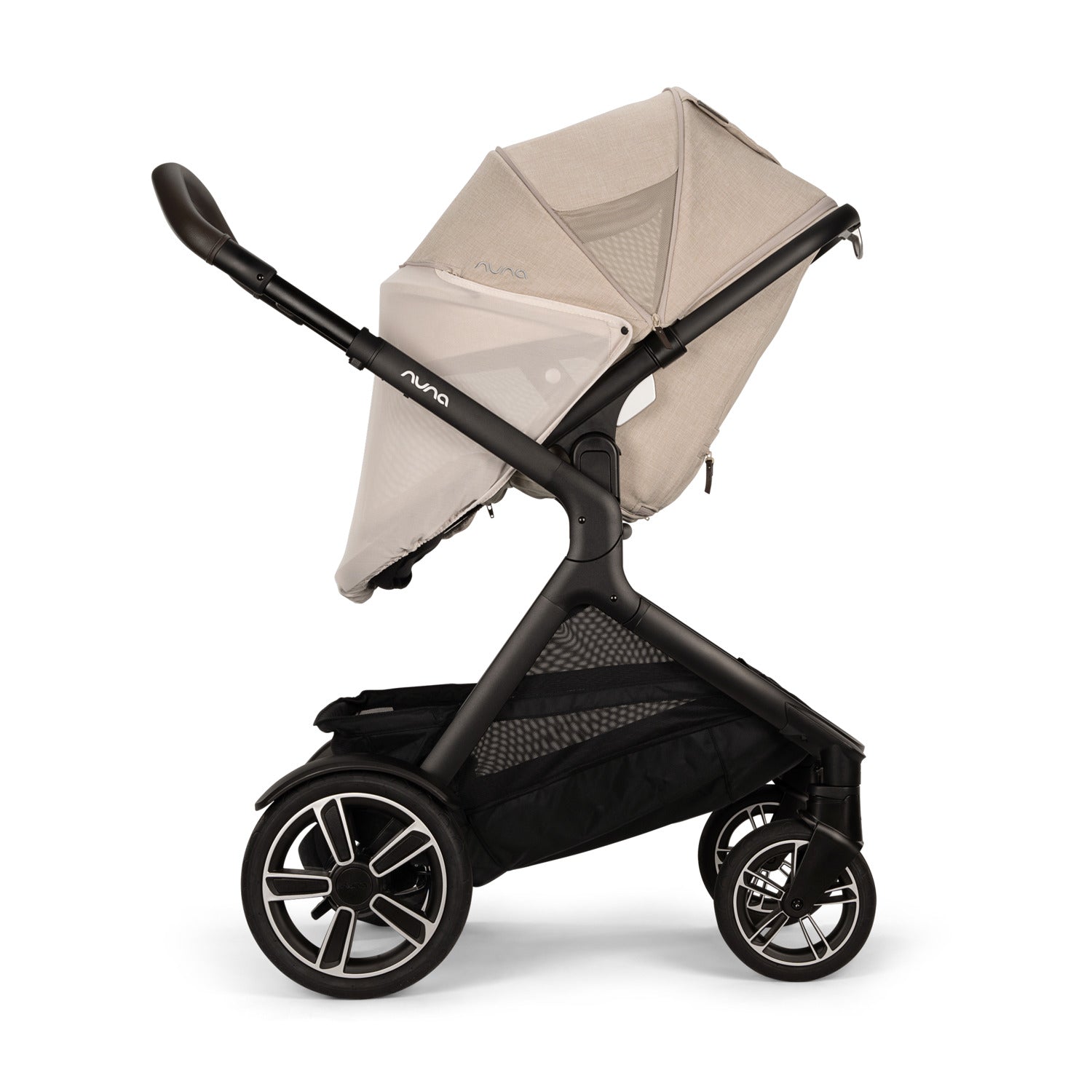 Nuna DEMI™ Next Stroller + Rider Board in Biscotti